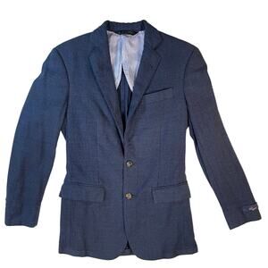 Brooks Brothers 1818 Regent Blue Wool Blazer Mens 34R Tailored Sport Coat